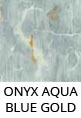 Onyx Aqua Blue Gold